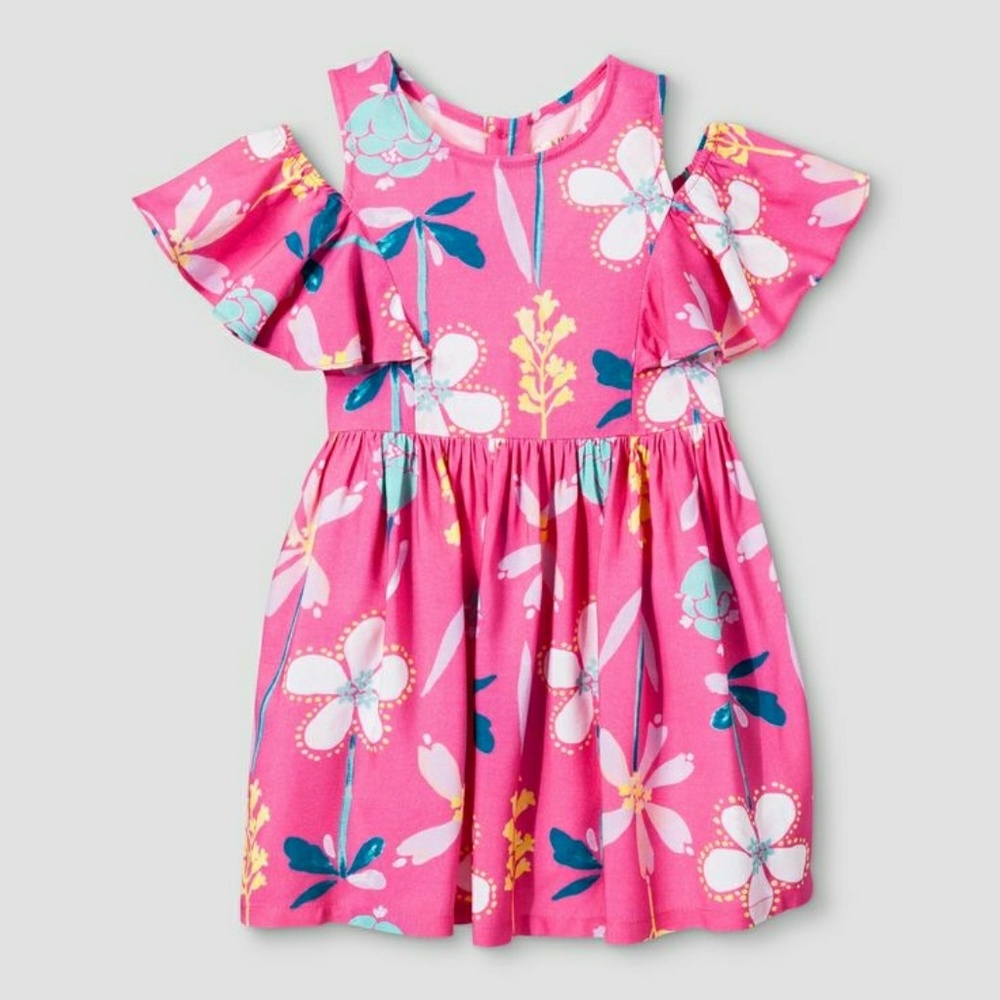 Osh Kosh 2 Piece Baby Girls 12M Dress Floral